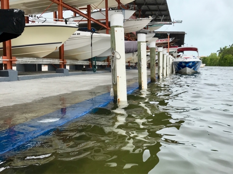 2017 May King Tides Photo Contest Brant Mccarville Siesta Key Marina Stickney Point Bridge at High Tide May 27 2017