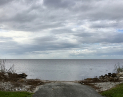 Lake Okeechobee as seen from the shores of Canal Point