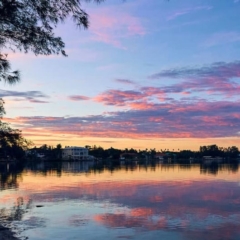 Palma Sola Bay At Sunset